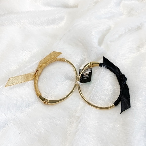 INC gold tone bangle bracelets 2 piece - Picture 4 of 4